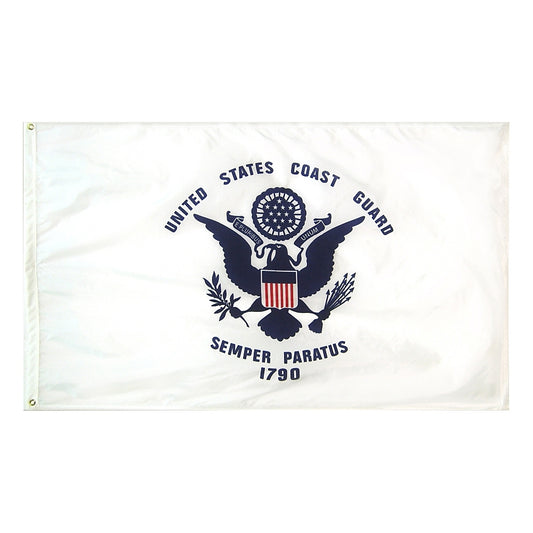 United States Coast Guard Nylon Flag w/Header and Grommets