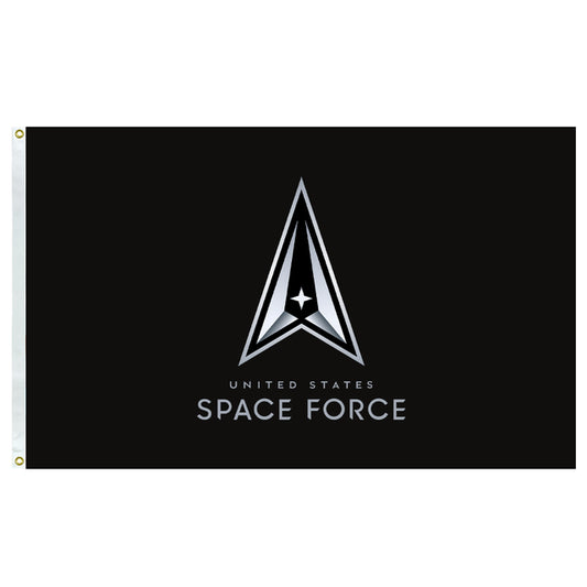 United State Space Force Vinyl Flag w\Header and Grommets